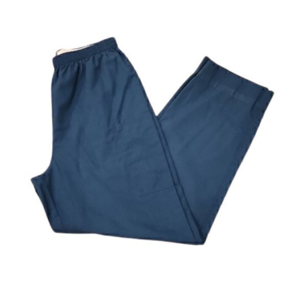 [Cherokee] Caribbean Blue Workwear Pull Up Straight Leg Scrub Pants - Size M